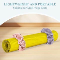 4 Pack Yoga Mat Scrunchie Elastic Strap Band – Durable & Stretchable Fabric -…