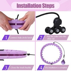 OurStarry 34 Knots Weighted Workout Hoop Plus Size, Smart Waist Exercise Ring fo