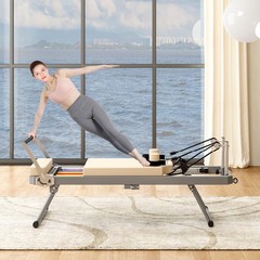 Foldable Pilates Reformer Machine – Home Gym Exercise Equipment
