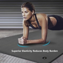 LFS Yoga Mat 31.5 inch 10mm Hangable Extra Wide and Extra Thick Non Slip Exer…