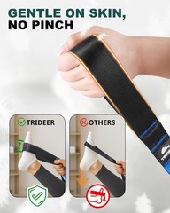 Stretching Strap for Physical Therapy, NonElastic Yoga Strap with 10 Loops, D…