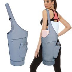 Yoga Mat Bag, Opening Large Yoga Mat Carrier Bag with Zipper Pocket and Botto…