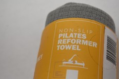 Salt & Honey Non-Slip Pilates Reformer Towel 30.5 X 23 In Gray Yoga Pilates Gym
