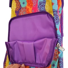 Hand & Helper Yoga Mat Bag Multicolor Pockets Water Bottle Mesh Pockets READ
