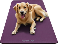 Gaiam Yoga Mat, Pilates & Exercise Mat, Thick /” (10Mm) Workout Mat with Easy-Ci