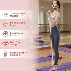 1P 8-shaped Silicone Yoga Resistance Band – Elastic Fitness Stretching Rope, Su