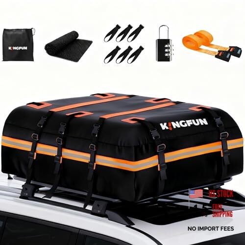 Car Rooftop Cargo Carrier Bag, Waterproof Car Roof Luggage 20 Cubic Feet