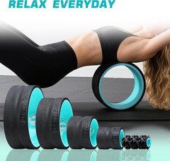 5 Pack Back Roller- Yoga Wheel for Back Pain Reliefn & Stretching, Back Wheel fo