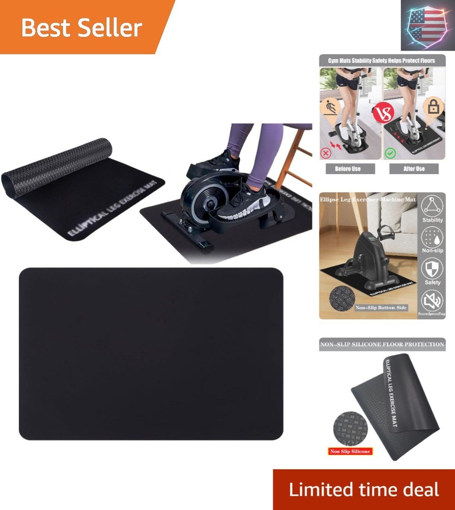 Double-Sided Non-Slip Workout Mat for Ellipse Machine Leg Exerciser Thick Exe…