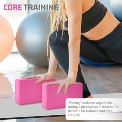 3×6″x9″ EVA Foam Yoga Blocks – Non-Slip Support for Pilates & Meditation”