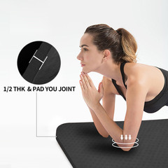 Large TPE Yoga Mat 6’X4’X1/2″ Extra Thick Non-Slip Exercise Mat – for Yoga Pilat