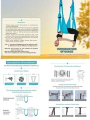 Ovyuzhen Aerial Yoga Swing Set,Ultra Strong Yoga Hammock Trapeze Extension,An…