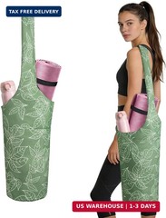 IwIeIaIrI Yoga Mat Bag for Women with Large Size Pocket and Zipper Pocket,Yoga B