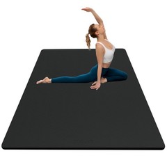 Yoga Mat Thick XXL 200×100cm TPE 10mm Thick Sports Mat Non Slip Comfortable for …