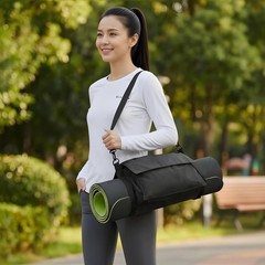 Crossbody Fitness Mat Bag Adjustable Strap Fitness Mat Bag Long-Lasting
