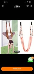Pull Rope Aerial Yoga Strap Stretch Leg Splits Gym Belt Adjustable Hammock