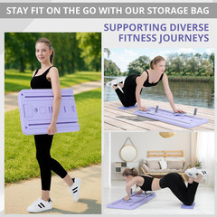 5-in-1 Foldable Pilates Reformer Board for Home Workout & Fitness