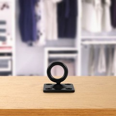 5 Pcs Wall Hook Stainless Steel Square Eye Plate Ceiling Hanging Hooks