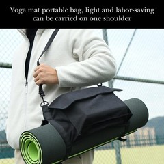 Yoga Mat Bag with Liner Partition Storage Pockets, Oxford Cloth Yoga Pat Carr…