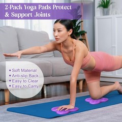 RoundFunny 5 Pcs Yoga Blocks Knee Pads Yoga Strap Set Soft Premium Foam Block…