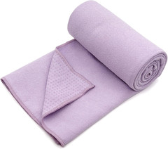 2 Pack Hot Yoga Towel with Grip Dot, Non Slip Yoga Mat Towe Sweat Absorbent Towe