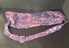 Hugger Mugger Yoga Mat Bag Colorful Batik Cotton Two Pocket Zip Up Hippy Artsy