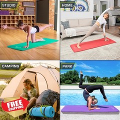 ProSource Yoga Mat Green 1/2″