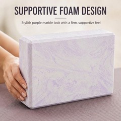 Yoga Block – High-Density Foam Exercise Block for Yoga, Pilates, Stretchin