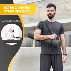 CAMBIVO Extra Wide Yoga Mat for Women and Men (72x 32x 1/4), SGS Certified, Non-