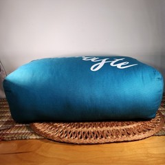 Opawise Teal Yoga Bolster Pillow Namaste Rectangular Meditation Cushion Support