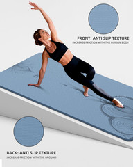 Large Yoga Mat (75.5″X47.6″X0.4″）Extra Wide & Thick 10Mm, Non-Slip Exercise Mat,
