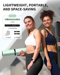 Sports Mat XXL, Yoga Mat Thickness 183cm x 122cm x 6mm, Fitness Mat Exercise Ma…