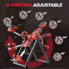 YOLEO Gravity Heavy Duty Inversion Table with Headrest & Adjustable Protectiv…