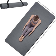 Yoga Mat Double-Sided Non Slip, 72” X 32” X 7Mm – Extra Wide & Thick Yoga Mat
