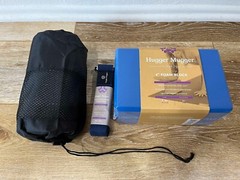 NEW Hugger Mugger Yoga Set – Foam Block, Cotton Strap & Yoga Towel