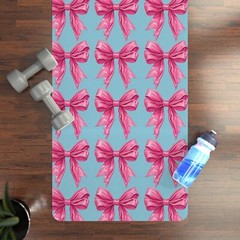 So cute Coquette Yoga Mat – Pink Bow Yoga Design