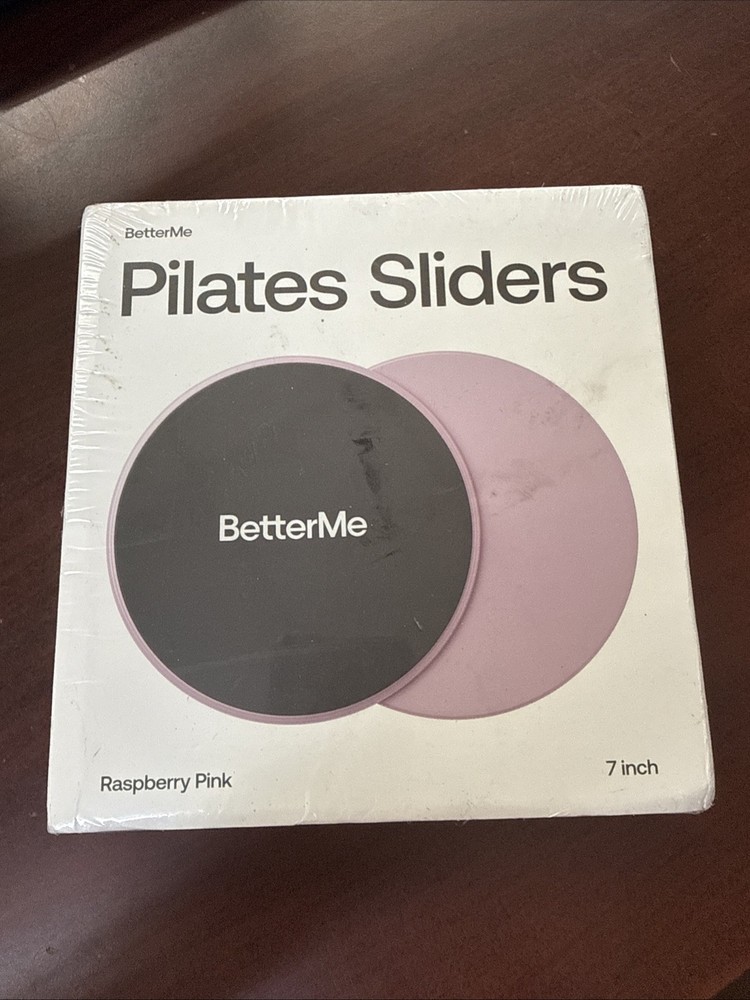 BetterMe Pilates Sliders Raspberry Pink 7-Inch Dual-Sided Exercise Sliders
