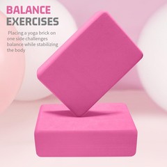 3×6″x9″ EVA Foam Yoga Blocks – Non-Slip Support for Pilates & Meditation”