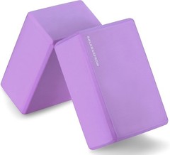 Fitvids High Density Yoga Blocks Set of 2 | 9 x 6 x 4 Inch EVA Foam | Green