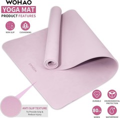 WOHAO 72X32 LAVENDER YOGA MAT
