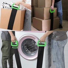Lifting Moving Straps and 2PACK Grocery Bag Carrier Handle,1-Person Adjustable