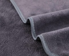 Microfiber Gym Towels Bigger Size Super 3P-15×31 inches, Grey+blue+purple
