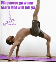 CIGOCIVI Foldable Thick Yoga Mat with Asanas Poses -Christmas Gifts Purple
