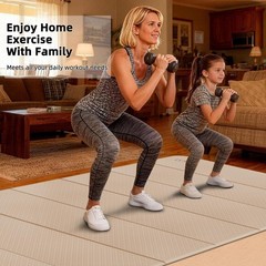 Foldable Yoga Mat 74″x47.2″x 0.4″ – Large Yoga Mat