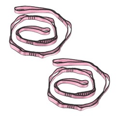 Daisy Chain Straps, 2 Pack Strong Climbing Strap Adjustable Nylon Chain Sling