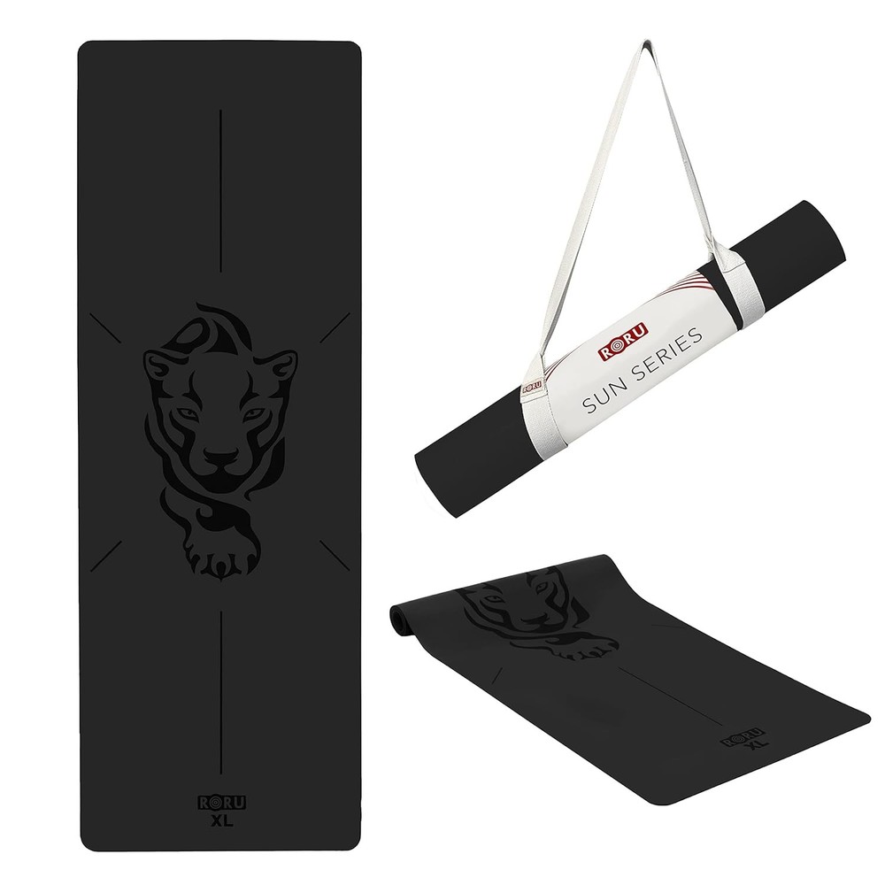 RORU Concept Sun Series Yoga Mat Thick Non Slip, Large and Wide 83 x 28 inch, Ru
