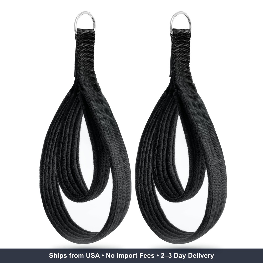 Wonderful Day 2PCS Pilates Straps for Reformer, Comfortable Enhanced Thickness,