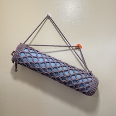 Handmade Crochet Double Straps Yoga Mat Carrier/ Bag