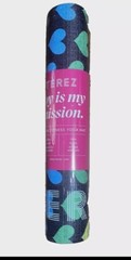 Terez Yoga Mat Colorful Hearts Love is Love Logo Non-Slip Fitness NWT $100.00