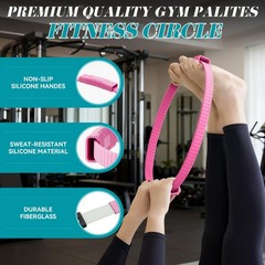 Pilates Ring, Silicone Magic Pilates Rings, Lightweight & Durable Flexible Fi…